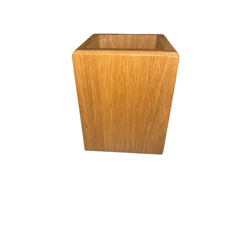 CUTCO Kitchen Tool Utensil Oak Wood Box Block Caddy Container Holder Made In USA